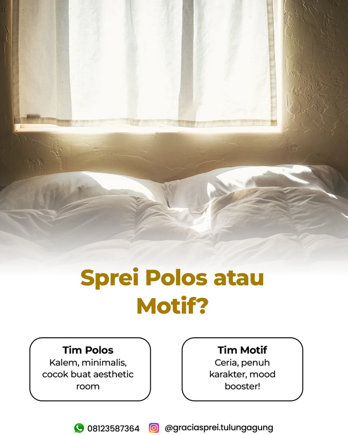 <p>Tim Sprei Polos atau Motif? Jawab Jujur Ya! Kal